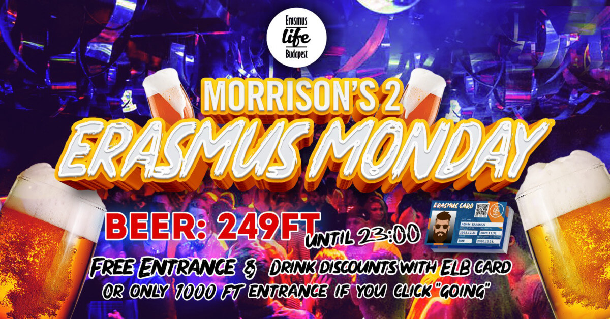 Erasmus Monday by ELB ✘ 0.6€ Beer